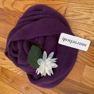 Soft purple infinity scarf